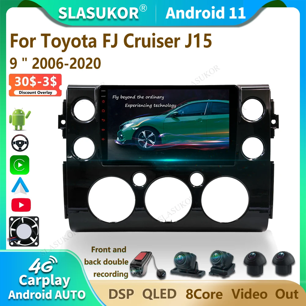 9 дюймов комплект для Toyota FJ Cruiser J15 2006-2020 Android автомобильное радио мультимедийный видеоплеер аудио стерео плеер навигация Carplay
9 дюймов комплект для Toyota FJ Cruiser J15 2006-2020 Android автомобильное радио мультимедийный видеоплеер аудио стерео плеер навигация Carplay