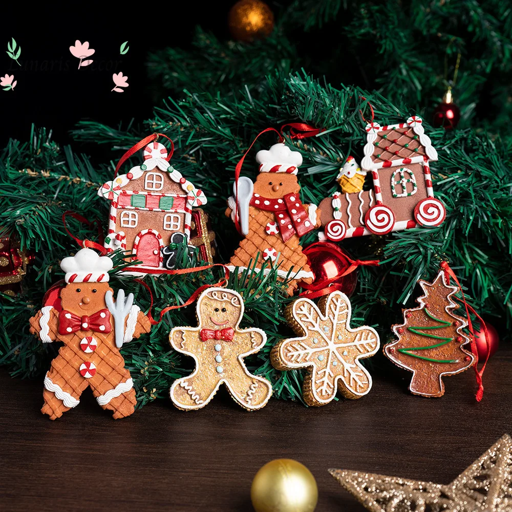 Gingerbread man ornament - home, room, christmas tree decoration - resin christmas
Gingerbread man ornament - home, room, christmas tree decoration - resin christmas