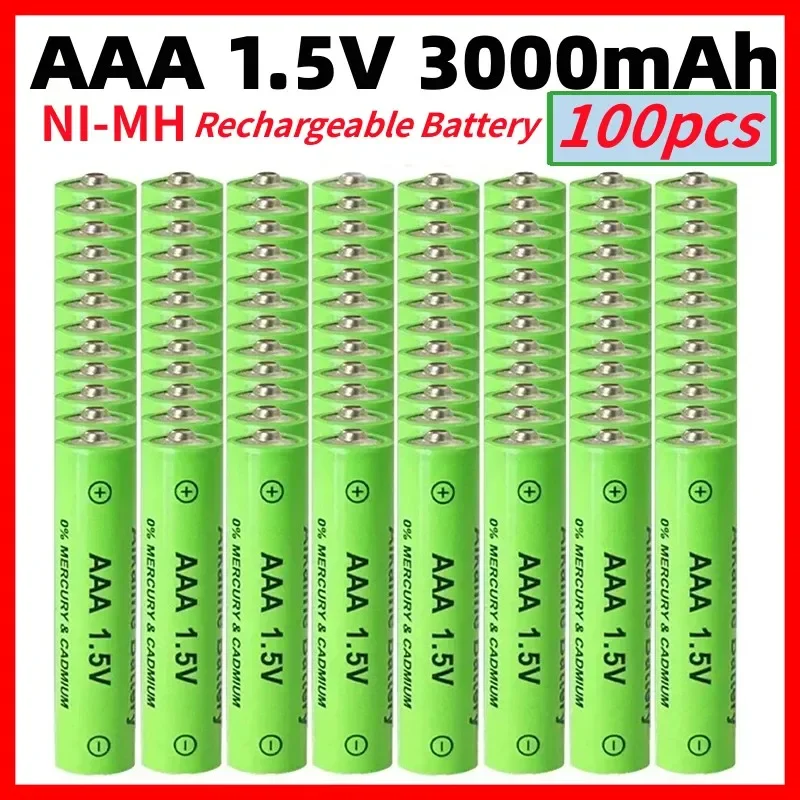 AAA1.5V Battery 3000mAh Rechargeable Battery 1.5 V AAA Battery for Clocks Mice Computers Toys So on + Free Shipping
AAA1.5V Battery 3000mAh Rechargeable Battery 1.5 V AAA Battery for Clocks Mice Computers Toys So on + Free Shipping