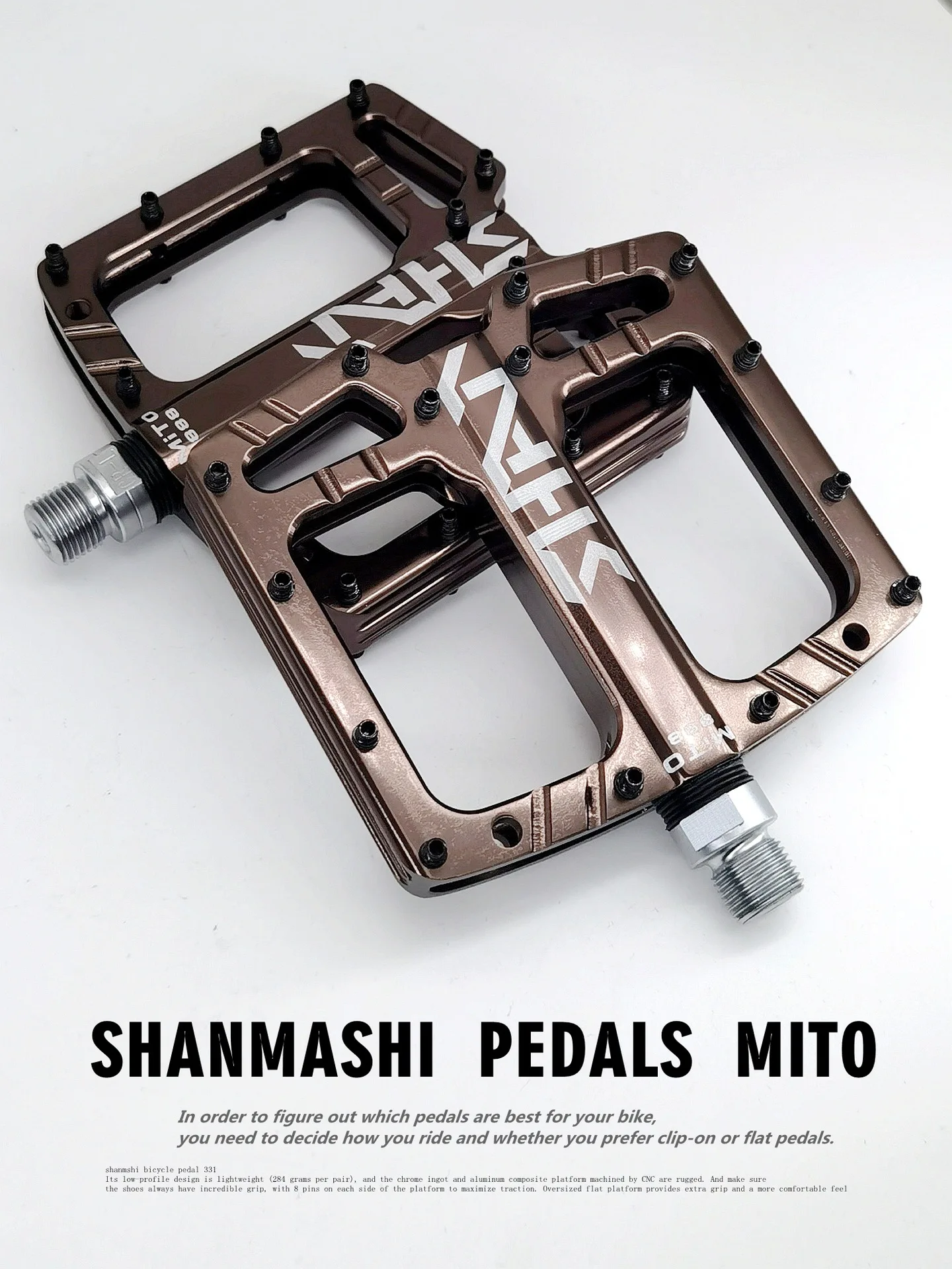 DH Mountain bike pedals , for DH bike pedals, Full aluminum made, wide pedaling platform , Mountain Bike Bicycle Pedals 
DH Mountain bike pedals , for DH bike pedals, Full aluminum made, wide pedaling platform , Mountain Bike Bicycle Pedals