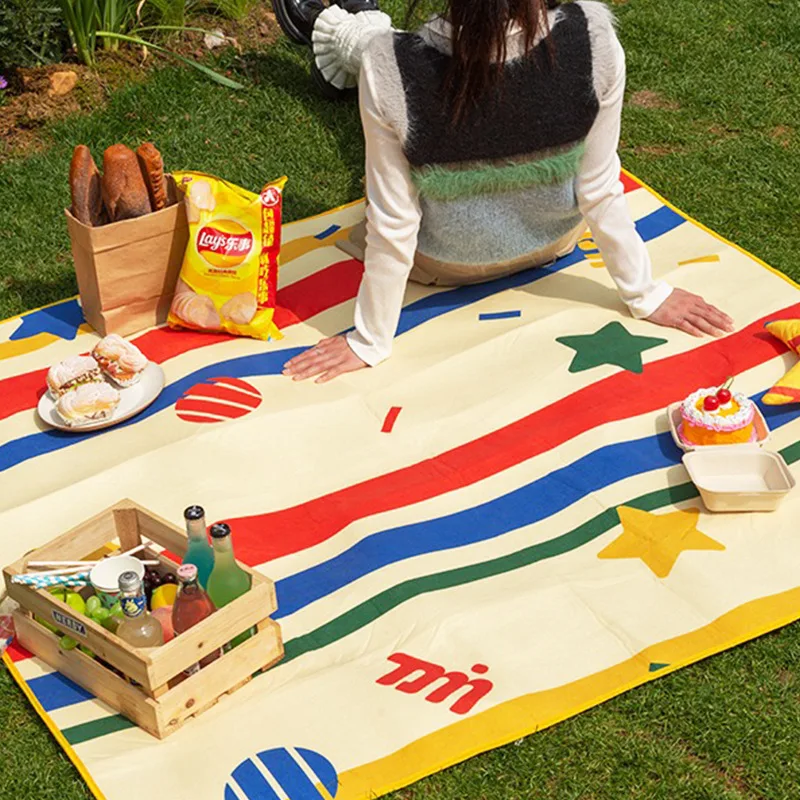 Manufacturer custom life picnic mat tide striped stars outdoor camping mat portable picnic thickened floor mat
Manufacturer custom life picnic mat tide striped stars outdoor camping mat portable picnic thickened floor mat