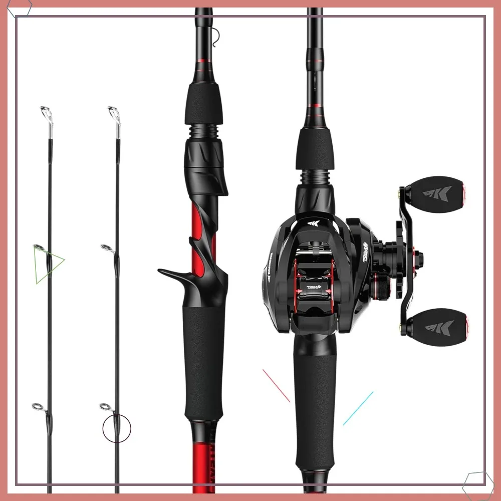 Twin Tip Fishing Rod and Reel Combo, Spinning & Casting, IM6 Graphite 2-Piece Blank, Stainless Steel Guides, EVA Handle
Twin Tip Fishing Rod and Reel Combo, Spinning & Casting, IM6 Graphite 2-Piece Blank, Stainless Steel Guides, EVA Handle