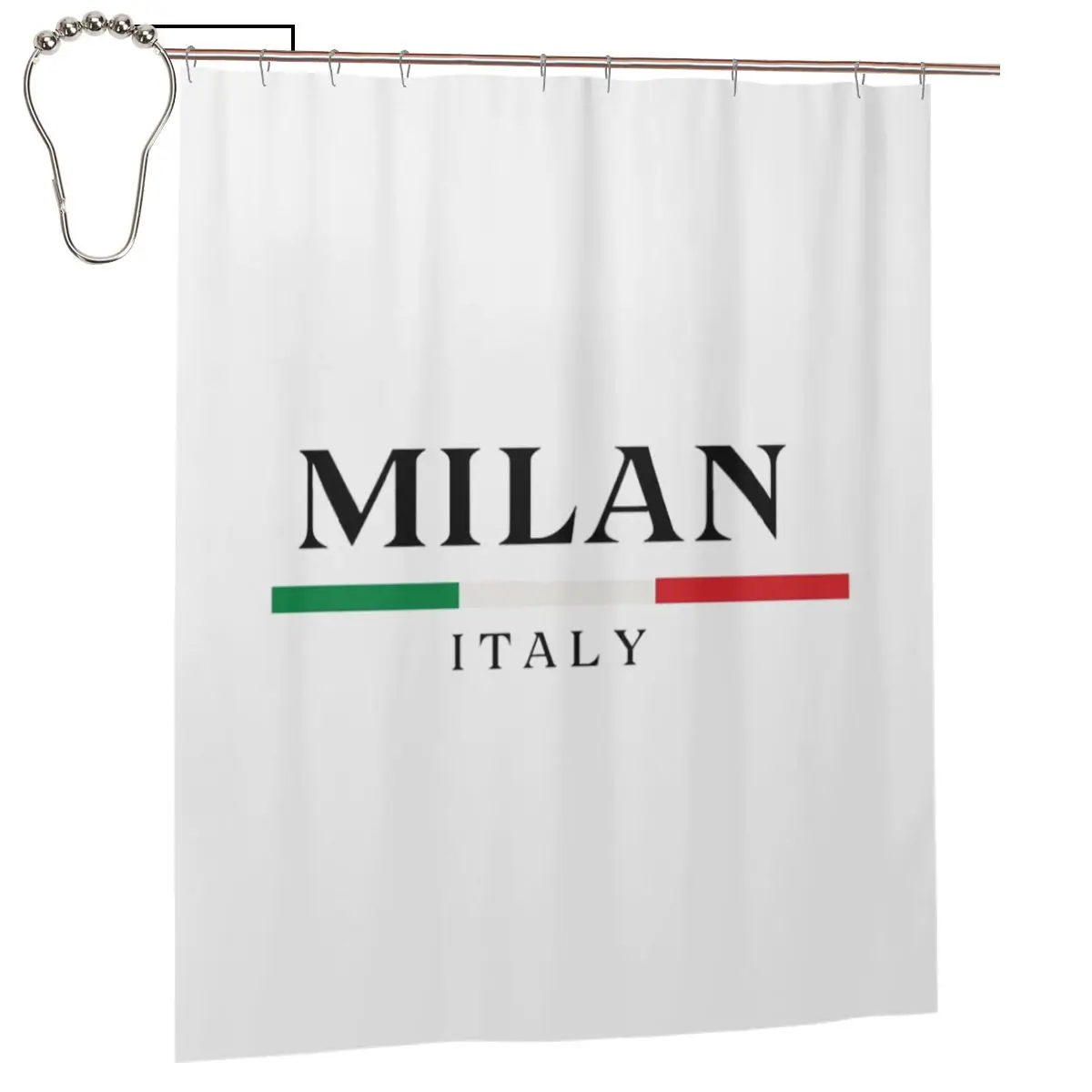 Italia Shower Curtain Bathroom Polyester Waterproof Bath Curtains with Hooks
Italia Shower Curtain Bathroom Polyester Waterproof Bath Curtains with Hooks