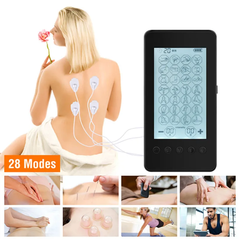 EMS Electric Muscle Therapy Stimulator Machine Tens Physiotherapy Pulse Body Massager Pain Relief Relaxation Treatments 28 Modes
EMS Electric Muscle Therapy Stimulator Machine Tens Physiotherapy Pulse Body Massager Pain Relief Relaxation Treatments 28 Modes