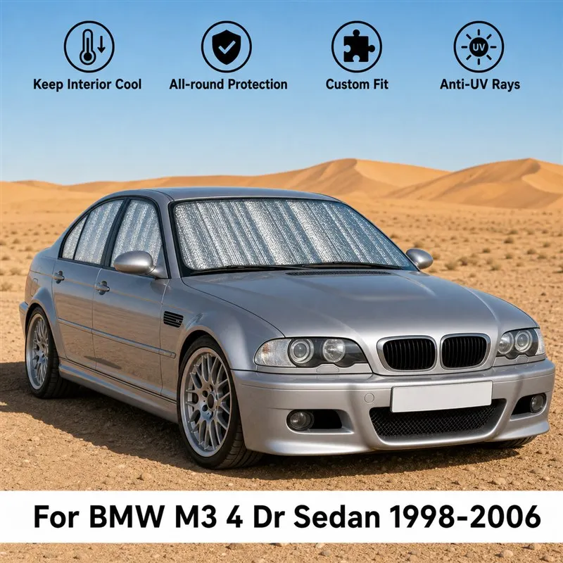 For BMW M3 4 Dr Sedan 1998-2006 Full Set Car Window Sunshades UV Block Privacy Heat Insulated Foldable Car Curtain
For BMW M3 4 Dr Sedan 1998-2006 Full Set Car Window Sunshades UV Block Privacy Heat Insulated Foldable Car Curtain