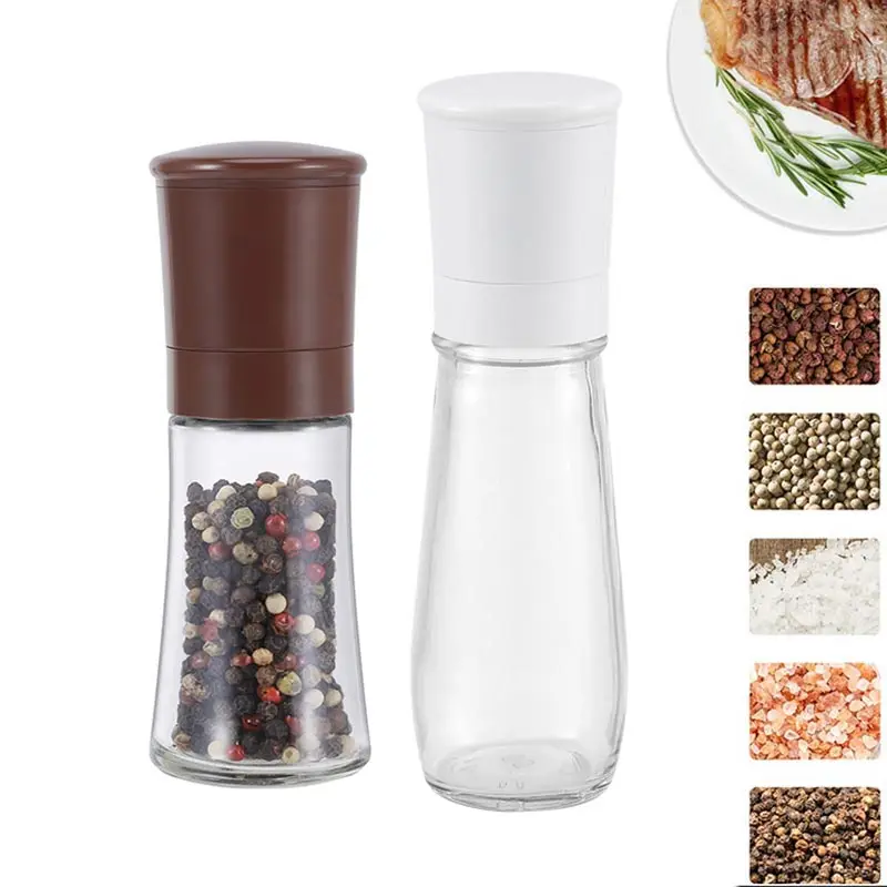 Ручная мельница для перца, гранулы черного перца, морская соль, гранулы, мельница для смешанных приправ, мельница для бутылок, мельница для черного перца
Ручная мельница для перца, гранулы черного перца, морская соль, гранулы, мельница для смешанных приправ, мельница для бутылок, мельница для черного перца