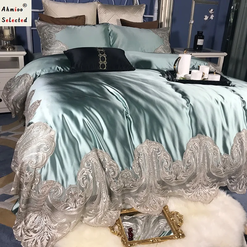 Fashionable High-end Luxury Hollow out Lace Comforter Cover Bed Set 1400TC Cotton Duvet Cover Set Silkly Bedding set Bedspread
Fashionable High-end Luxury Hollow out Lace Comforter Cover Bed Set 1400TC Cotton Duvet Cover Set Silkly Bedding set Bedspread