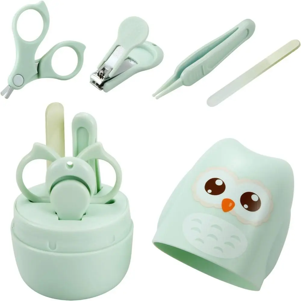 New 4-in-1 Baby Nail Kit with Case Owl Shape Baby Manicure Kit Portable Safety Nail Clippers Baby Care Supplies
New 4-in-1 Baby Nail Kit with Case Owl Shape Baby Manicure Kit Portable Safety Nail Clippers Baby Care Supplies