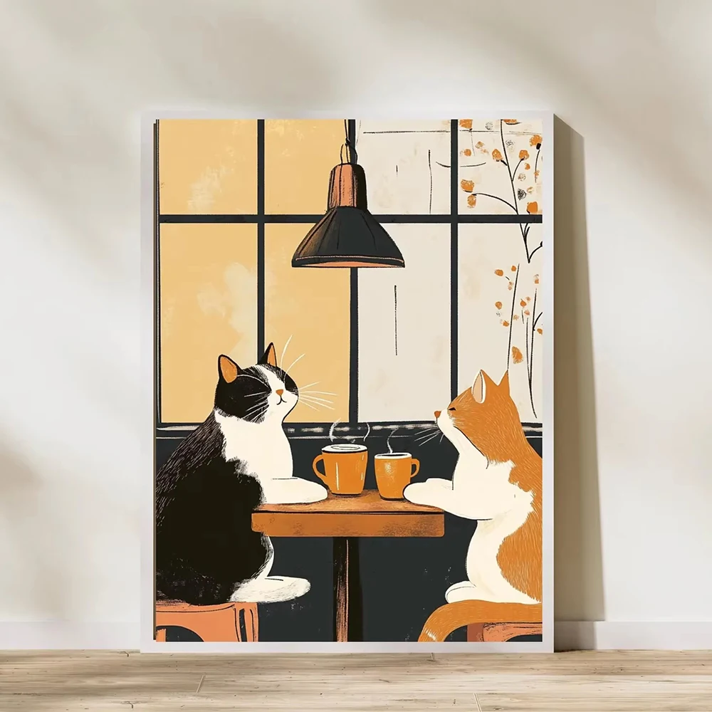 Funny Cat Coffee Canvas Paintings Wall Art Cat Owners Vintage Cat Cafe Print Black Cat Coffee Poster Prints Funny Animal Decor
Funny Cat Coffee Canvas Paintings Wall Art Cat Owners Vintage Cat Cafe Print Black Cat Coffee Poster Prints Funny Animal Decor