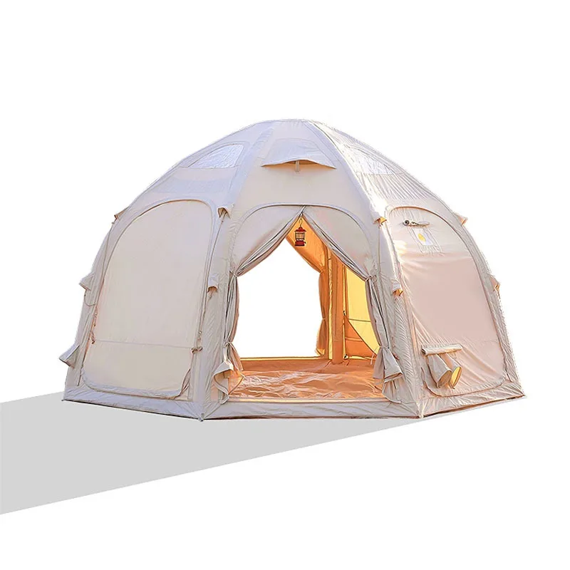 Inflatable tent outdoor rain and sun protection camping geodesic tent quick open camp air tent
Inflatable tent outdoor rain and sun protection camping geodesic tent quick open camp air tent