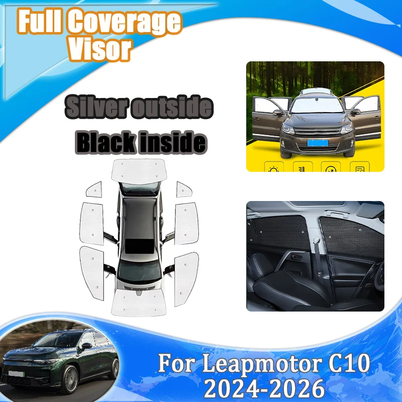 Coverage Sunshades For Leapmotor C10 Body Kit 2024 2025 2026 Window Foils Heat Insulating Visor UV Protection Auto Accessories
Coverage Sunshades For Leapmotor C10 Body Kit 2024 2025 2026 Window Foils Heat Insulating Visor UV Protection Auto Accessories