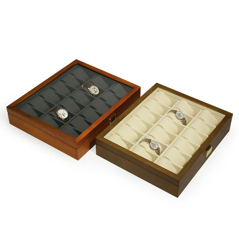 Watch display tray, 18-position with lid, dust-proof watch storage display tray
Watch display tray, 18-position with lid, dust-proof watch storage display tray