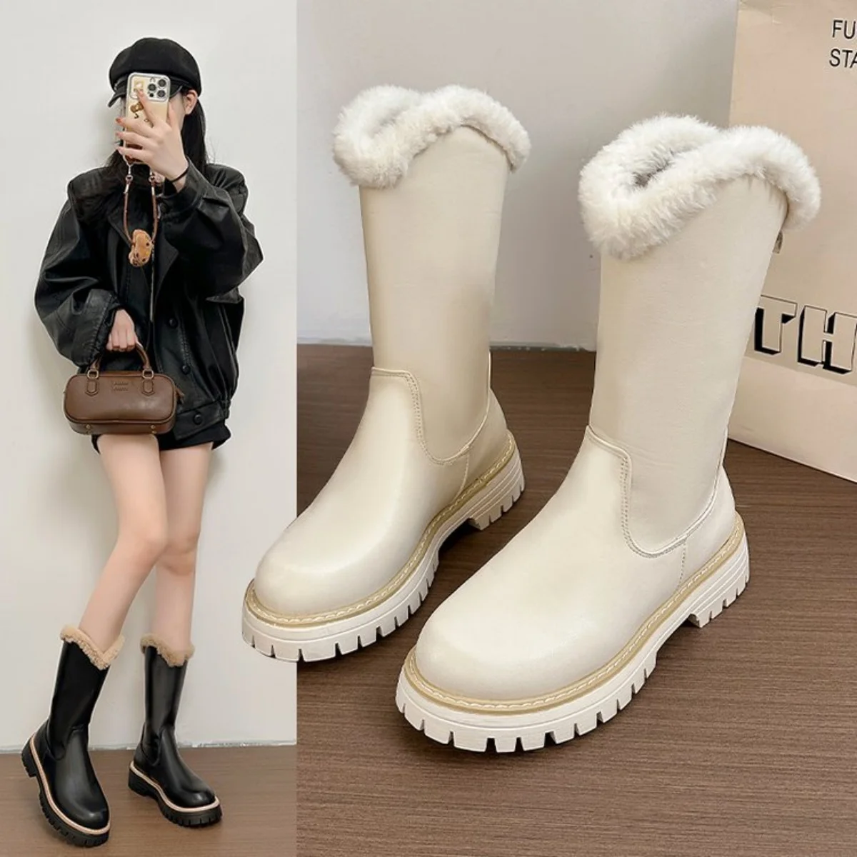 2025 New cross-border trade large-sized fashionable casual short plush leather women's mid-calf boots
2025 New cross-border trade large-sized fashionable casual short plush leather women's mid-calf boots