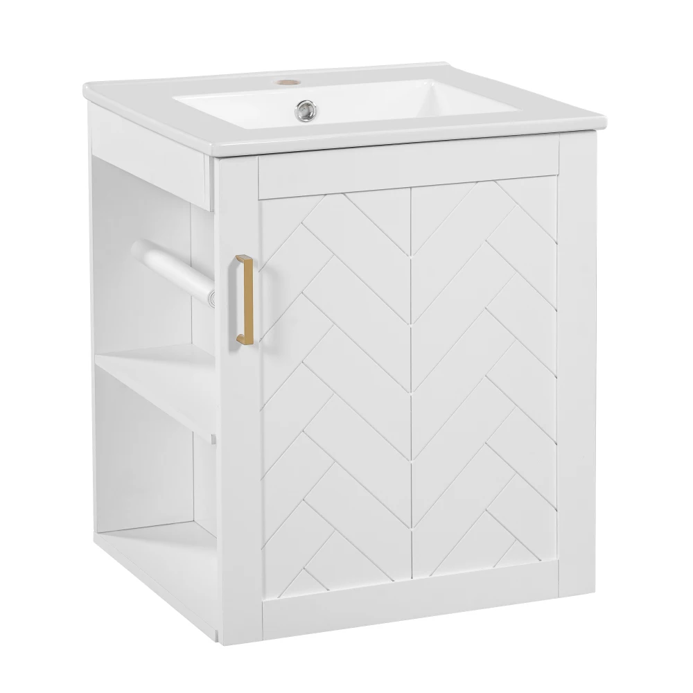 20 inch wall mounted bathroom cabinet, modern bathroom vanity with side cabinet combination and sink
20 inch wall mounted bathroom cabinet, modern bathroom vanity with side cabinet combination and sink