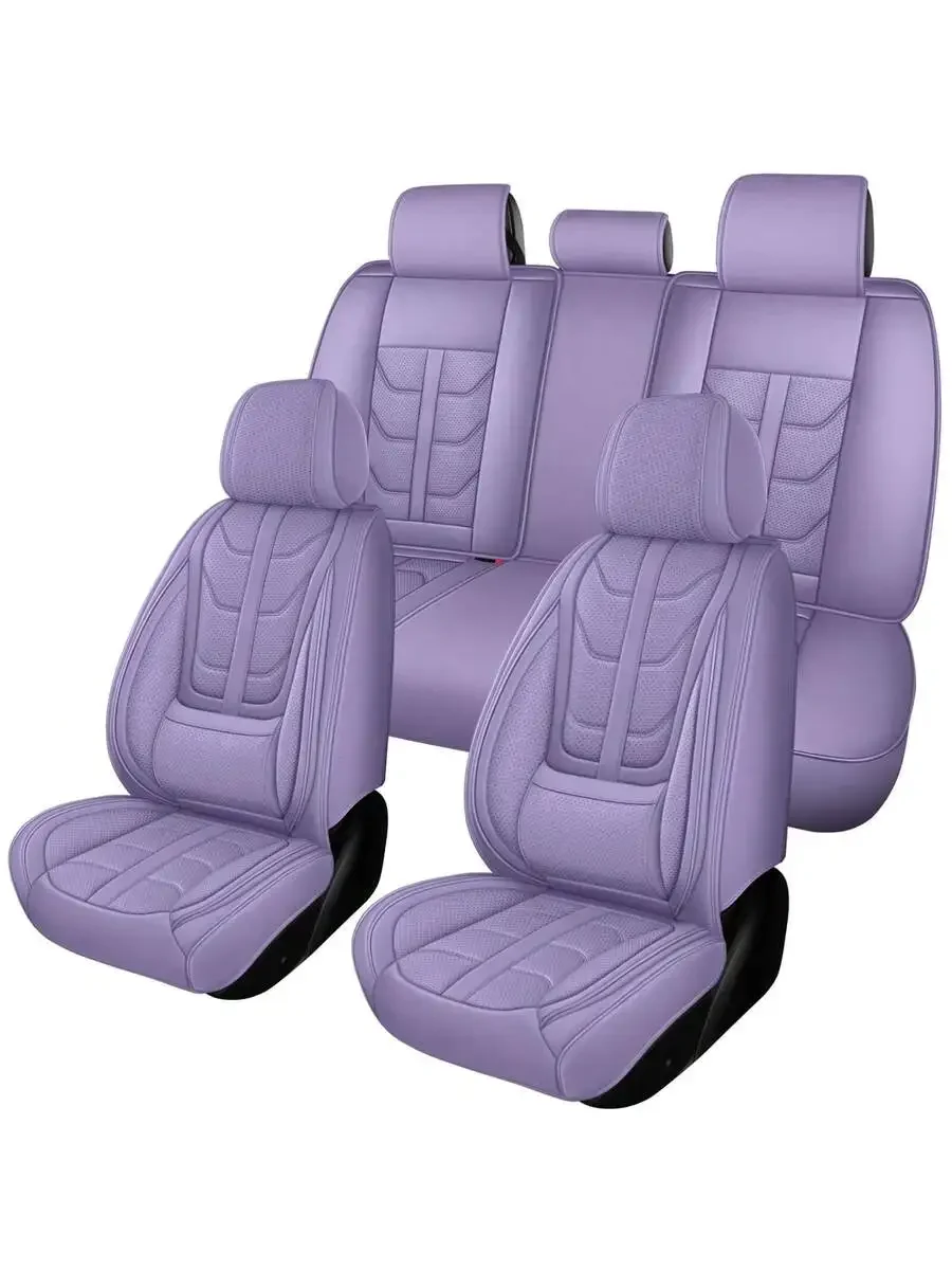 5 Seats Premium Nappa Leather Car Seat Covers Full Set Universal Fit For Sedans SUVs Pickup Trucks
5 Seats Premium Nappa Leather Car Seat Covers Full Set Universal Fit For Sedans SUVs Pickup Trucks