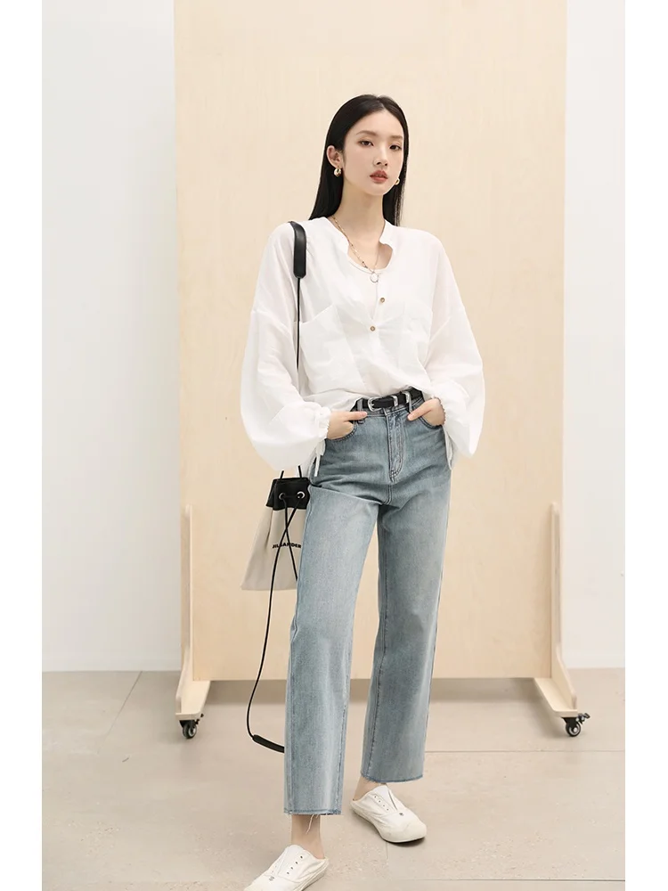 ChillCozy Hong Kong Island Denim Cool Sensation Cold Crystal Acetate Vintage Versatile Straight Nine-Piece Women's Jeans
ChillCozy Hong Kong Island Denim Cool Sensation Cold Crystal Acetate Vintage Versatile Straight Nine-Piece Women's Jeans