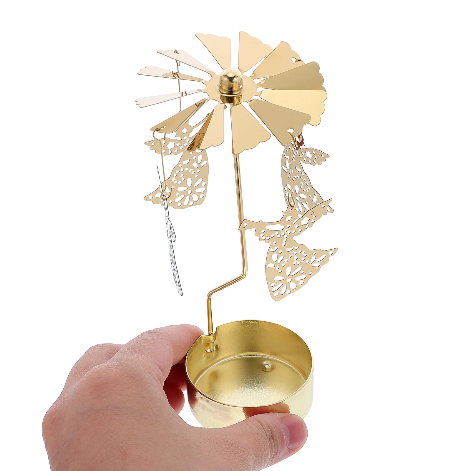 Rotary Tea Light Holder Metal Iron Spinning Candlestick Romantic Holiday Party Desktop Decoration Candleholder
Rotary Tea Light Holder Metal Iron Spinning Candlestick Romantic Holiday Party Desktop Decoration Candleholder