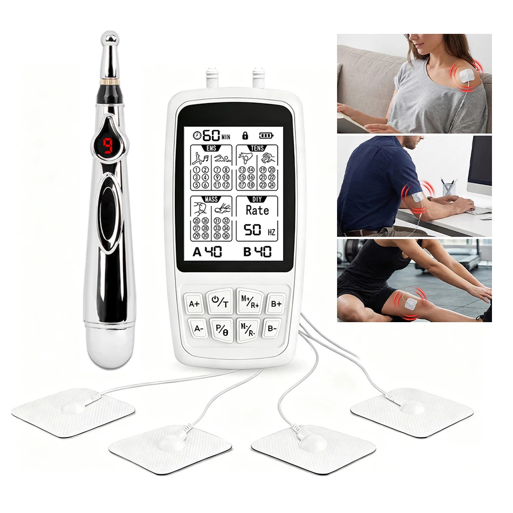 37 Mode Tens Electric Massager Muscle Relax Device Full Body Stimulator Back Waist Knee Healthy Care Patchs Digital Massage Tool
37 Mode Tens Electric Massager Muscle Relax Device Full Body Stimulator Back Waist Knee Healthy Care Patchs Digital Massage Tool