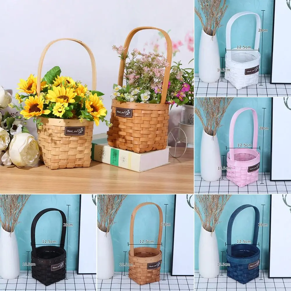 Portable Hand-held Mini Flower Pot Woven Handmade Hanging Baskets Foldable DIY Flower Basket Home
Portable Hand-held Mini Flower Pot Woven Handmade Hanging Baskets Foldable DIY Flower Basket Home