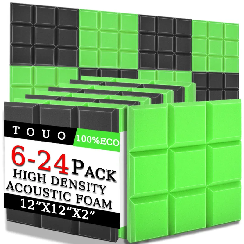 TOUO 6/12/24 Pcs Acoustic Foam Home Cinema Acoustic Treatment High-Density Soundproof Material Offices Sound Absorbing Treatment
TOUO 6/12/24 Pcs Acoustic Foam Home Cinema Acoustic Treatment High-Density Soundproof Material Offices Sound Absorbing Treatment