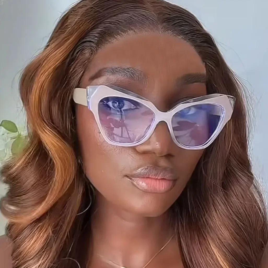 New Retro Glasses Frame Color Cat Eye Flat Mirror Women Polygon Fashion Sun Glasses Anti Blue Light Decorative Plain Eyewear
New Retro Glasses Frame Color Cat Eye Flat Mirror Women Polygon Fashion Sun Glasses Anti Blue Light Decorative Plain Eyewear