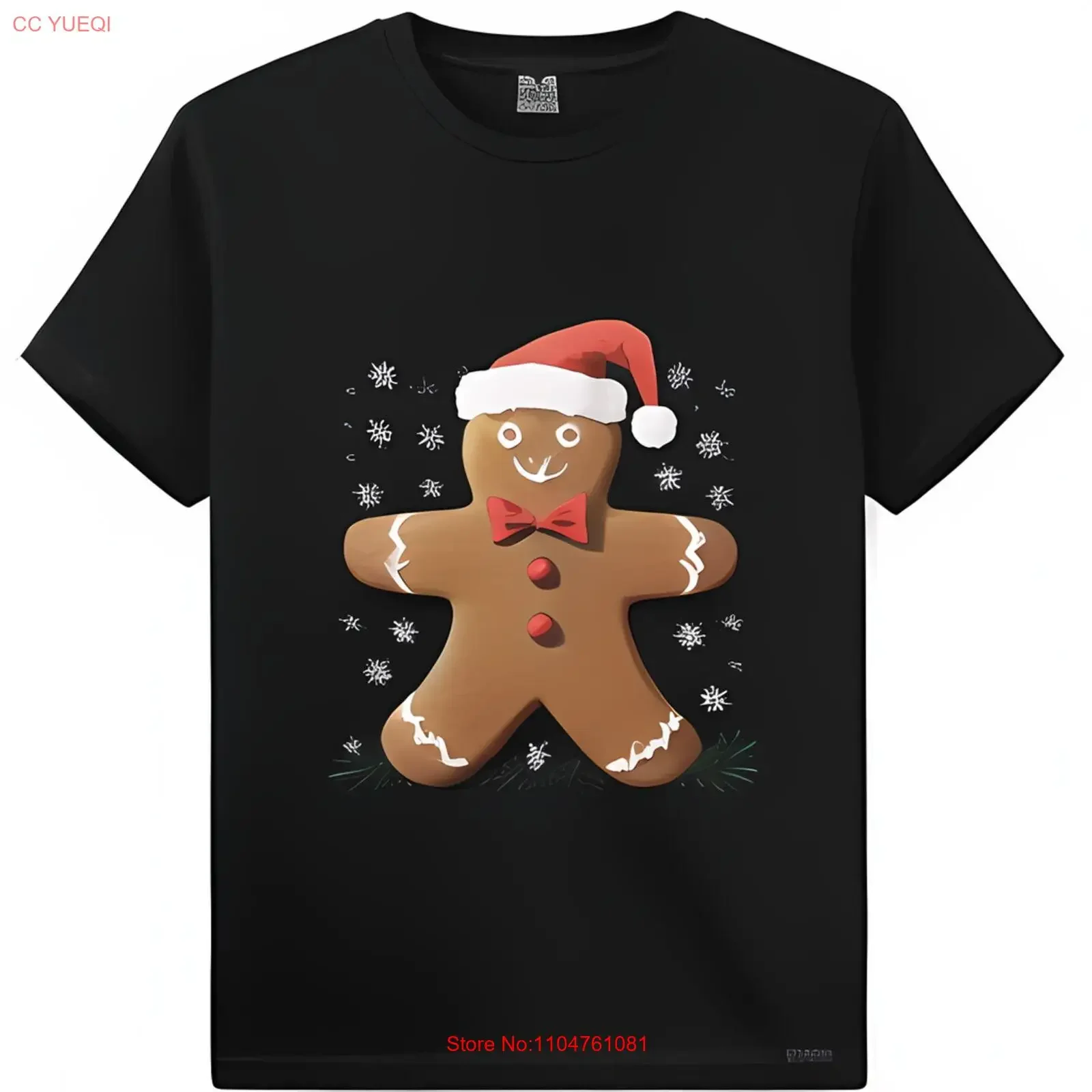 Christmas Gingerbread Man T Shirt Black with Santa Hat vintage Washed streetwear Slightly Stretched Top For Everyday Wear
Christmas Gingerbread Man T Shirt Black with Santa Hat vintage Washed streetwear Slightly Stretched Top For Everyday Wear