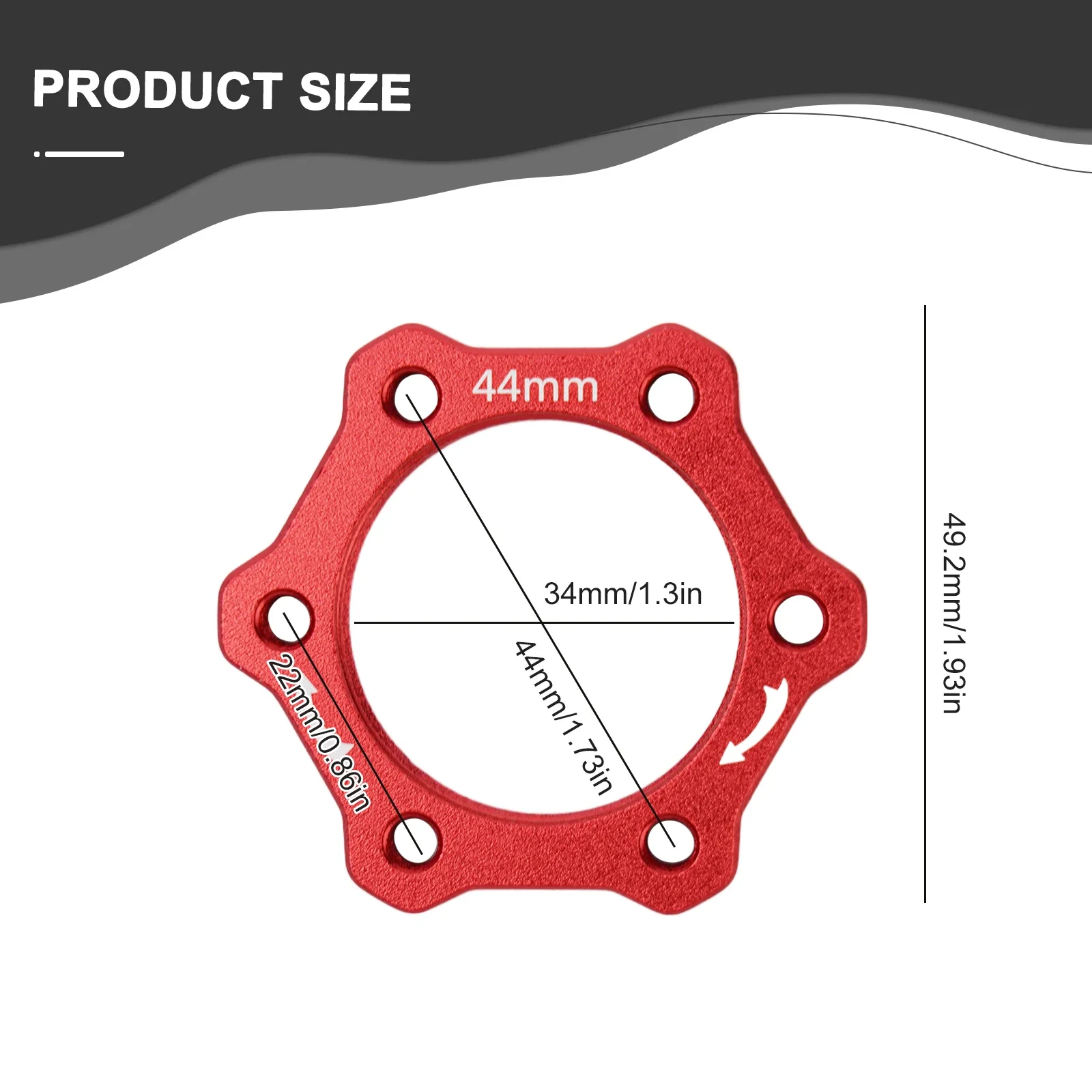 Bike Bicycle Flange Adapter Cycling Rotary 1pc 44mm Base Brake Disc Parts Rotors Screw Supplies Aluminum Alloy
Bike Bicycle Flange Adapter Cycling Rotary 1pc 44mm Base Brake Disc Parts Rotors Screw Supplies Aluminum Alloy