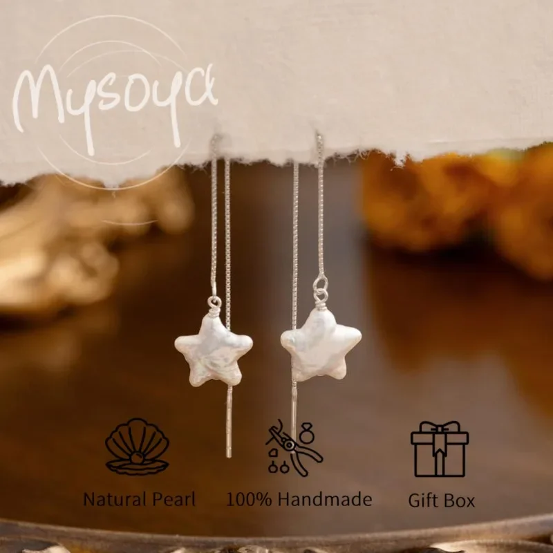 MYSOYA Серьги с белым звездами и жемчугом 10-11 мм с подарочной коробкой на день рождения/свадьбу/Рождество/Новый год/юбилейный подарок для нее/Him
MYSOYA Серьги с белым звездами и жемчугом 10-11 мм с подарочной коробкой на день рождения/свадьбу/Рождество/Новый год/юбилейный подарок для нее/Him