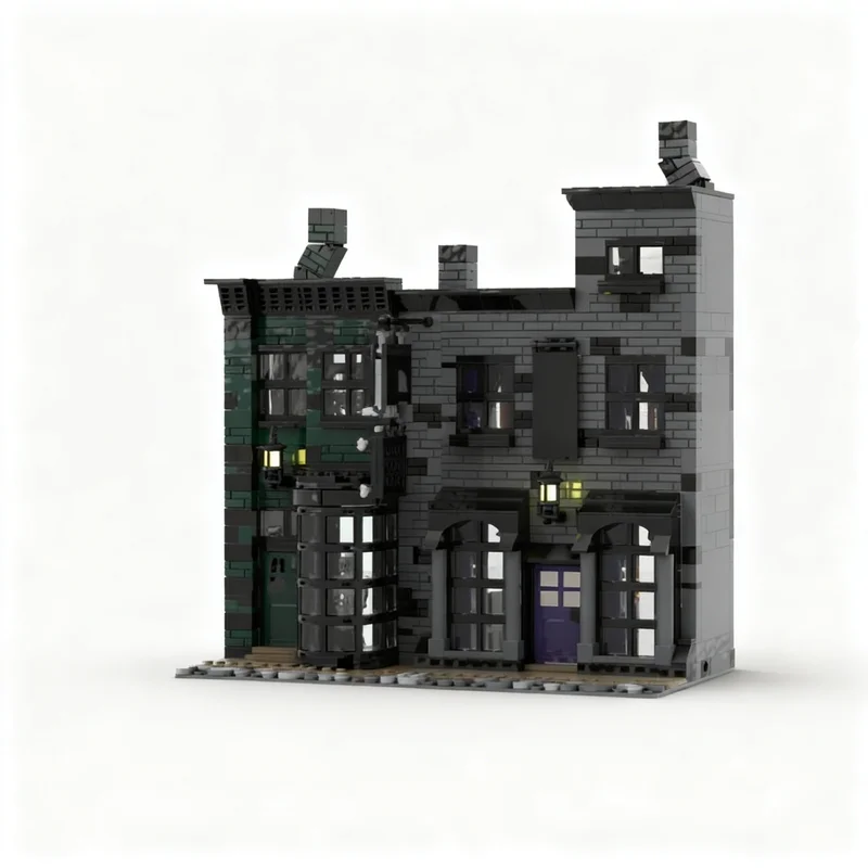1124PCS MOC Magic Movie Knockturn Alley Dystyl Phaelanges Coffin House Model Building Block DIY Creative Idea Assembly Gift Home
1124PCS MOC Magic Movie Knockturn Alley Dystyl Phaelanges Coffin House Model Building Block DIY Creative Idea Assembly Gift Home