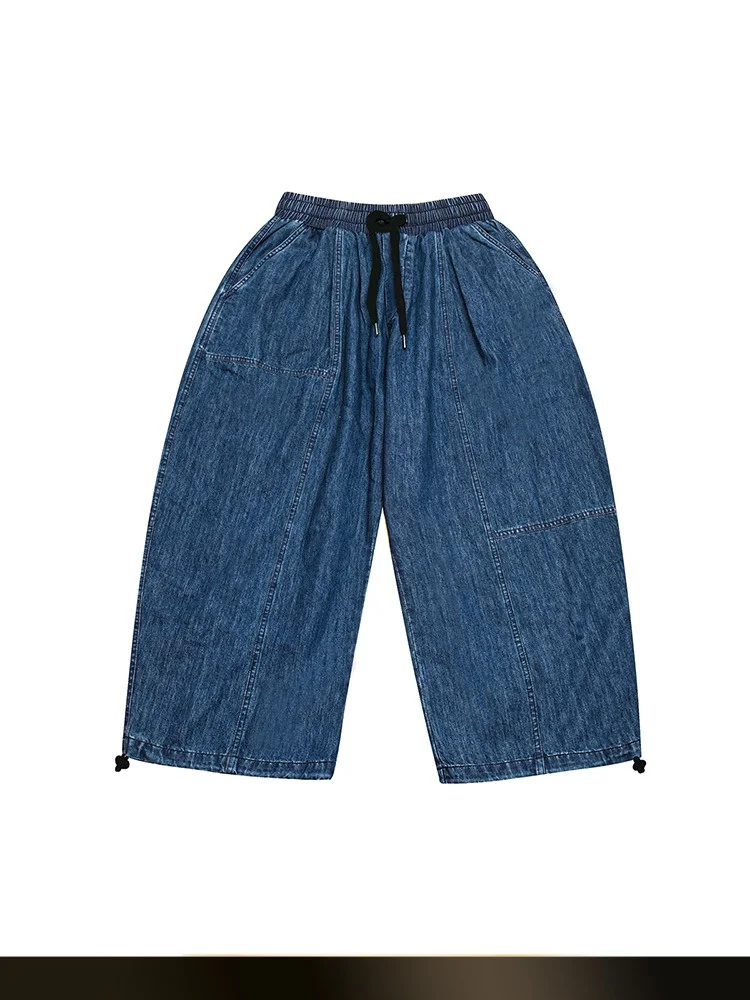 American Retro Blue Jeans Loose Waisand Men's Summer Casual Pants y Trousers Cotton Polyester Blend Spring Autumn
American Retro Blue Jeans Loose Waisand Men's Summer Casual Pants y Trousers Cotton Polyester Blend Spring Autumn