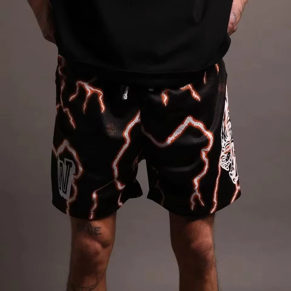 American Basketball Trag Summer New Shorts Men's Outdoor Runng Mesh Breathable Sports Shorts Lightng Pattern Gym Shorts
American Basketball Trag Summer New Shorts Men's Outdoor Runng Mesh Breathable Sports Shorts Lightng Pattern Gym Shorts