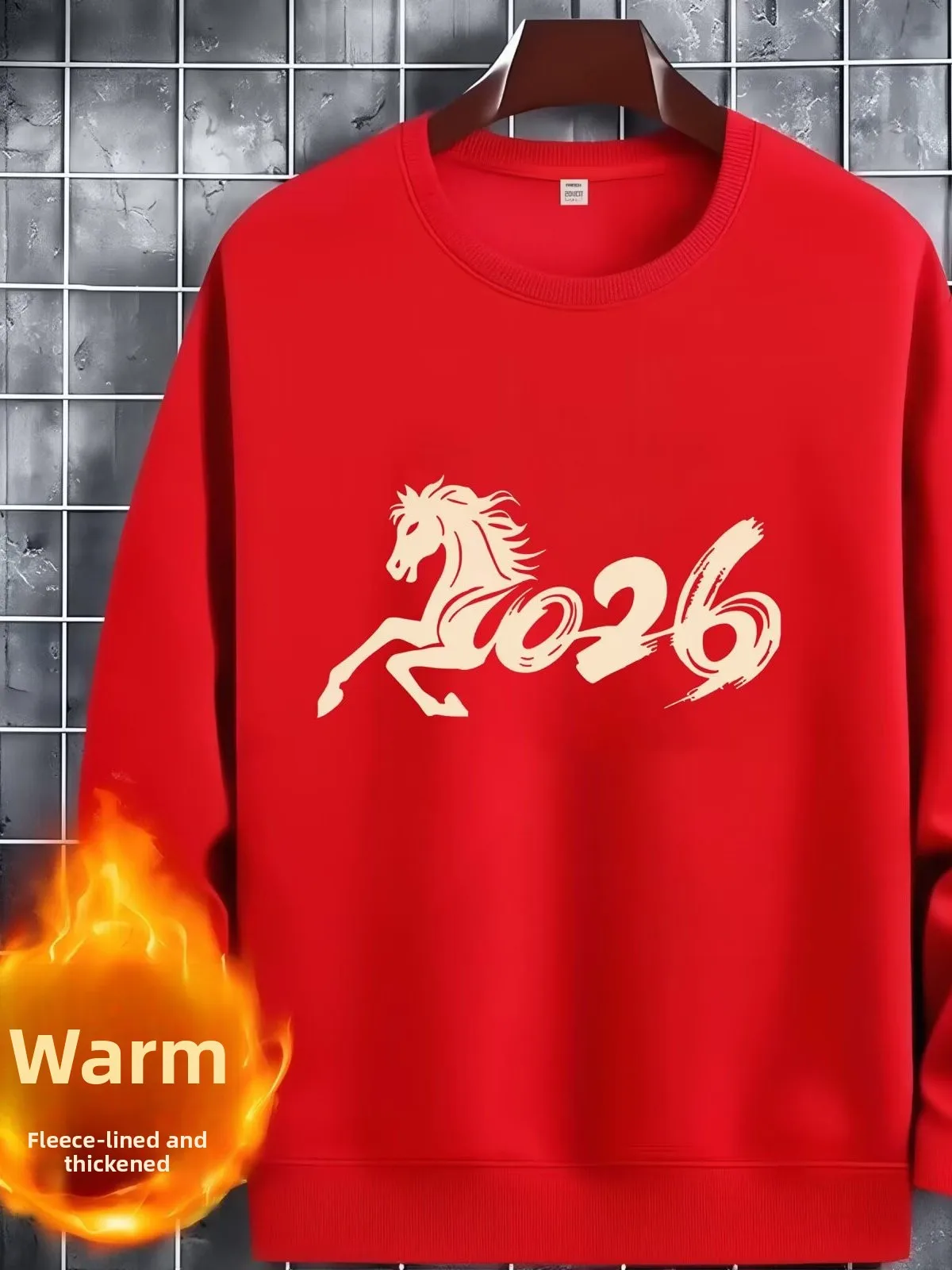 Красный свитшот на подкладке для мужчин и женщин, 2026, новогодняя праздничная одежда, Cany, ежегодное собрание, orm Year Li...
Красный свитшот на подкладке для мужчин и женщин, 2026, новогодняя праздничная одежда, Cany, ежегодное собрание, orm Year Li...