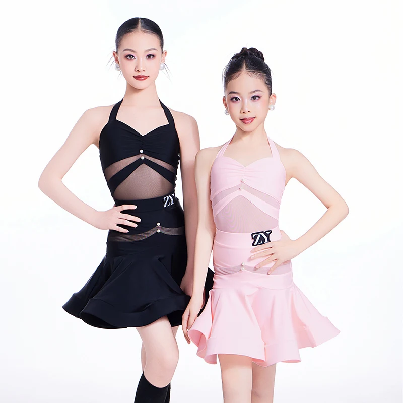 2025 New Girls Latin Dance Costume Hanging Neck Tops Skirt Split Suit Chacha Samba Practice Competition Clothes Suit DQL10705
2025 New Girls Latin Dance Costume Hanging Neck Tops Skirt Split Suit Chacha Samba Practice Competition Clothes Suit DQL10705