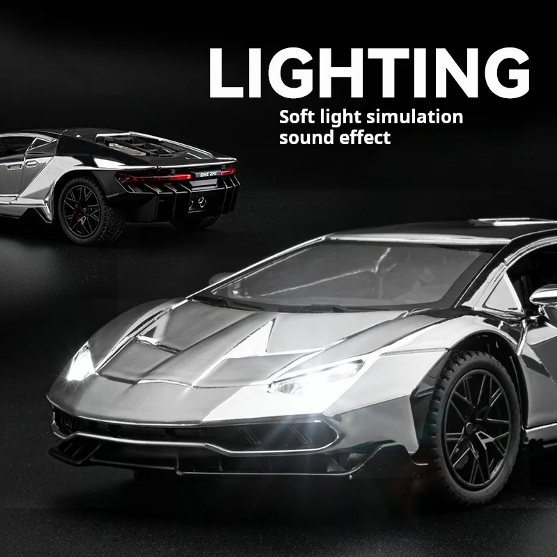 1:24 Scale Miniature Model Toy Sports Cars Alloy Diecast Supercars Sound Light Doors Opened Pull Back for Kids Gifts
1:24 Scale Miniature Model Toy Sports Cars Alloy Diecast Supercars Sound Light Doors Opened Pull Back for Kids Gifts