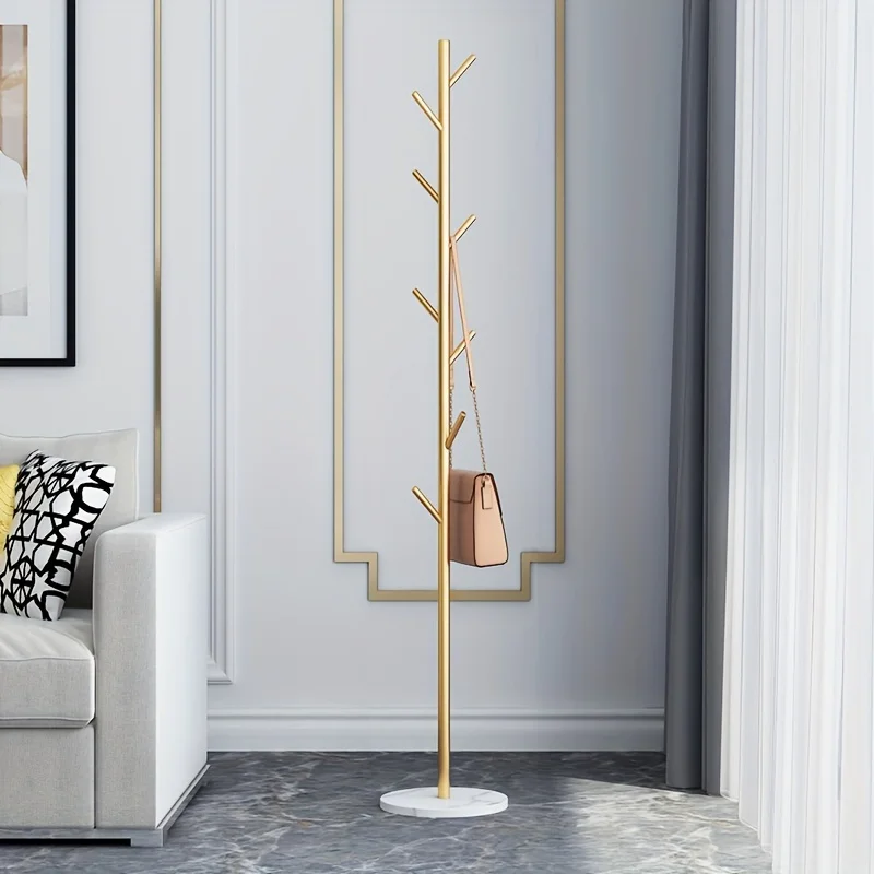 Modern Golden Freestanding Coat Rack - Multi-Functional Space-Saving Design with Multiple Hooks for Coats, Bags, Hats
Modern Golden Freestanding Coat Rack - Multi-Functional Space-Saving Design with Multiple Hooks for Coats, Bags, Hats