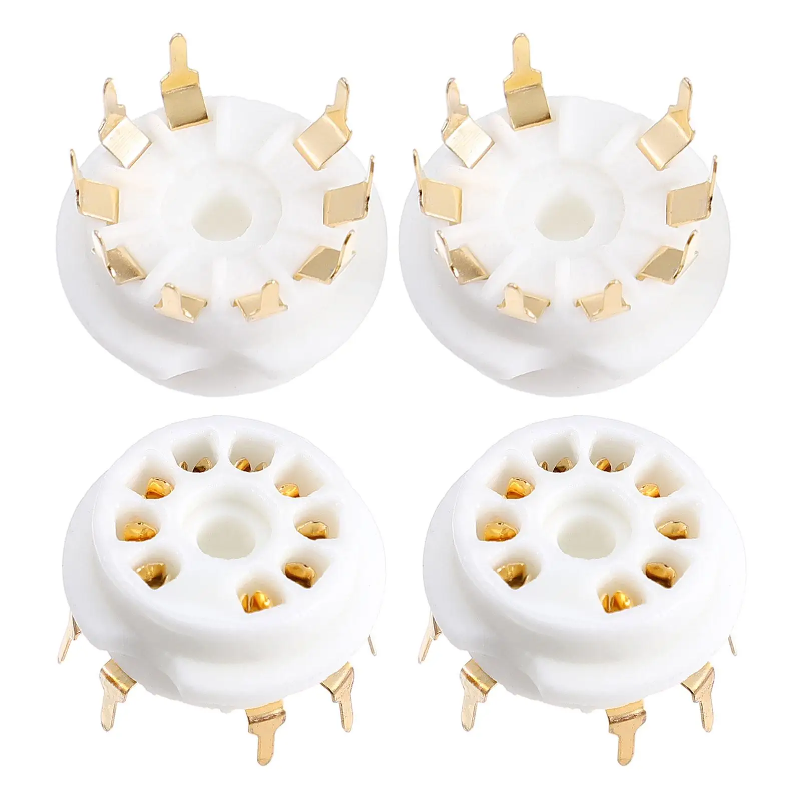 4pcs 9 pin Tube Holder Ceramic Gold plated Socket for PCB 6n1 6n2 6n3 12AX7 Audio Vacuum Sockets Electronic Base Accessories
4pcs 9 pin Tube Holder Ceramic Gold plated Socket for PCB 6n1 6n2 6n3 12AX7 Audio Vacuum Sockets Electronic Base Accessories