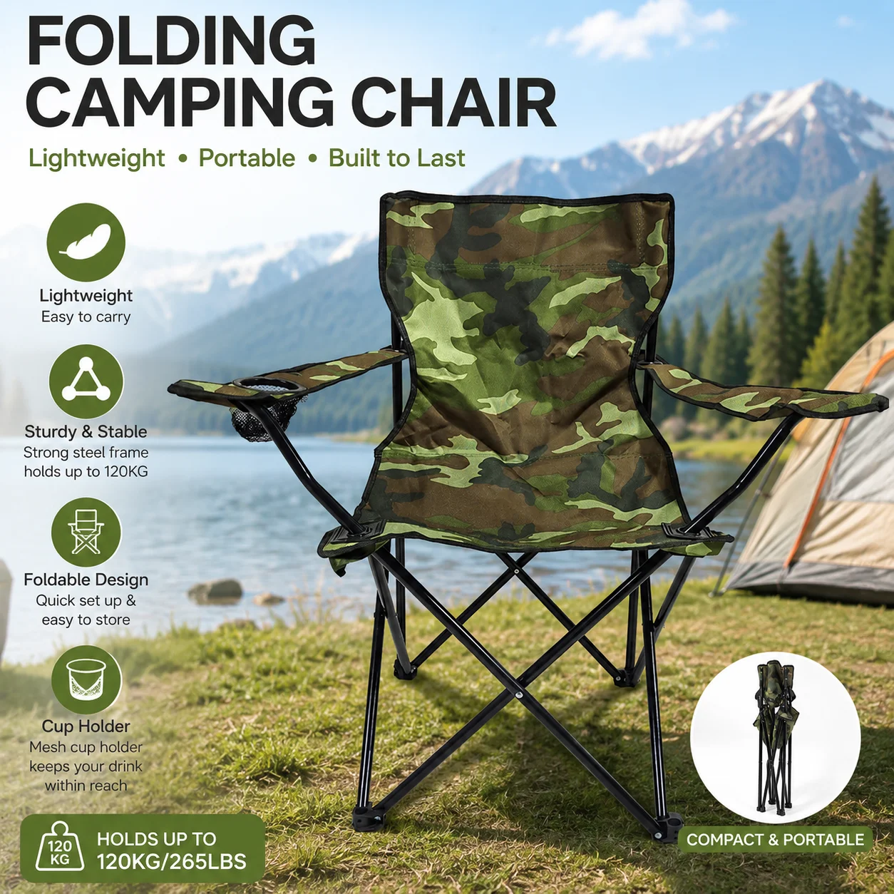 Outdoor folding chair fishing chair beach chair backrest armchair folding portable armchair production
Outdoor folding chair fishing chair beach chair backrest armchair folding portable armchair production