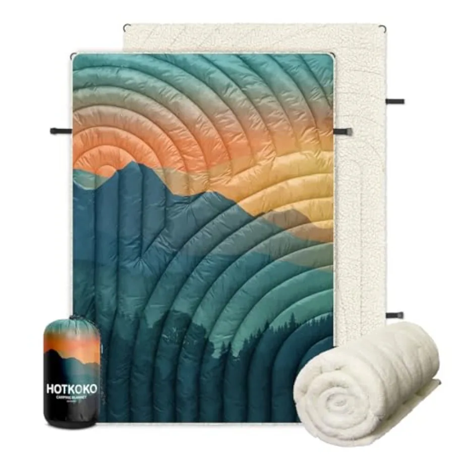 Outdoor Camping BlanketWarm Thick Camp Blankets with Sherpa Lining Soft Fleece Camping Blanket Puffy Camping Quilt for Cold Wea
Outdoor Camping BlanketWarm Thick Camp Blankets with Sherpa Lining Soft Fleece Camping Blanket Puffy Camping Quilt for Cold Wea