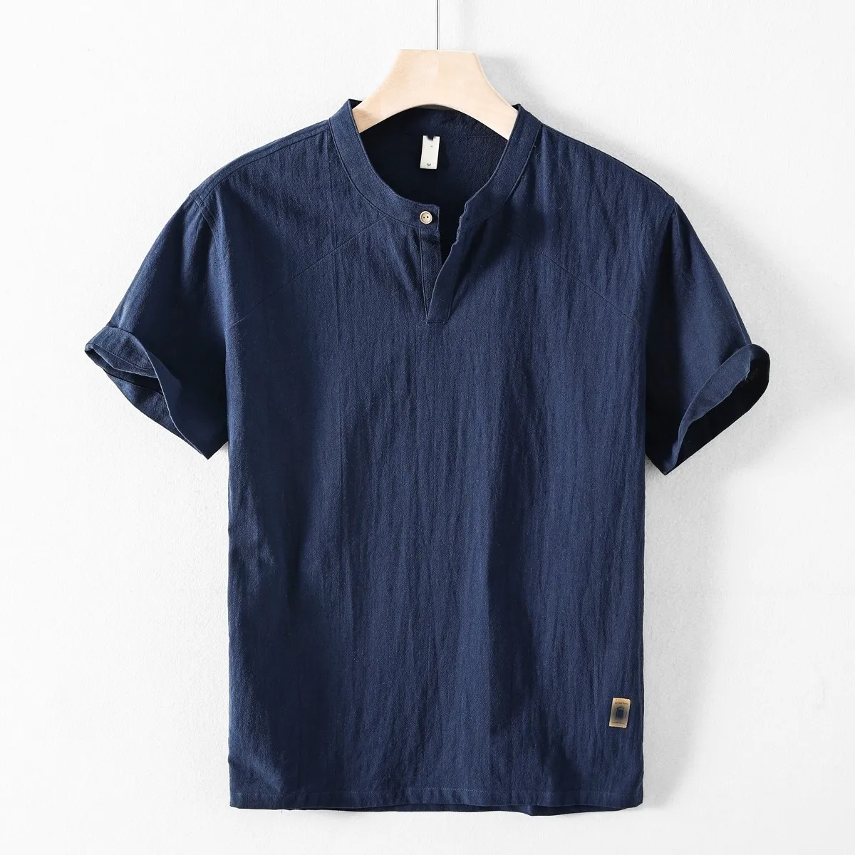 Loose Cotton Linen ort Sve irt Men's Casual Vintage Crew Ne T-irt Top Breathable Comfortable Urban Faion Summer New
Loose Cotton Linen ort Sve irt Men's Casual Vintage Crew Ne T-irt Top Breathable Comfortable Urban Faion Summer New