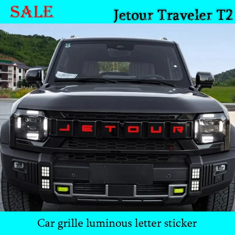 Fit for JETOUR Traveler T2 2023-2024 Grille Luminous Letter Sticker Car Spare Tire Cover Warning Sticker Car Exterior decorate
Fit for JETOUR Traveler T2 2023-2024 Grille Luminous Letter Sticker Car Spare Tire Cover Warning Sticker Car Exterior decorate
