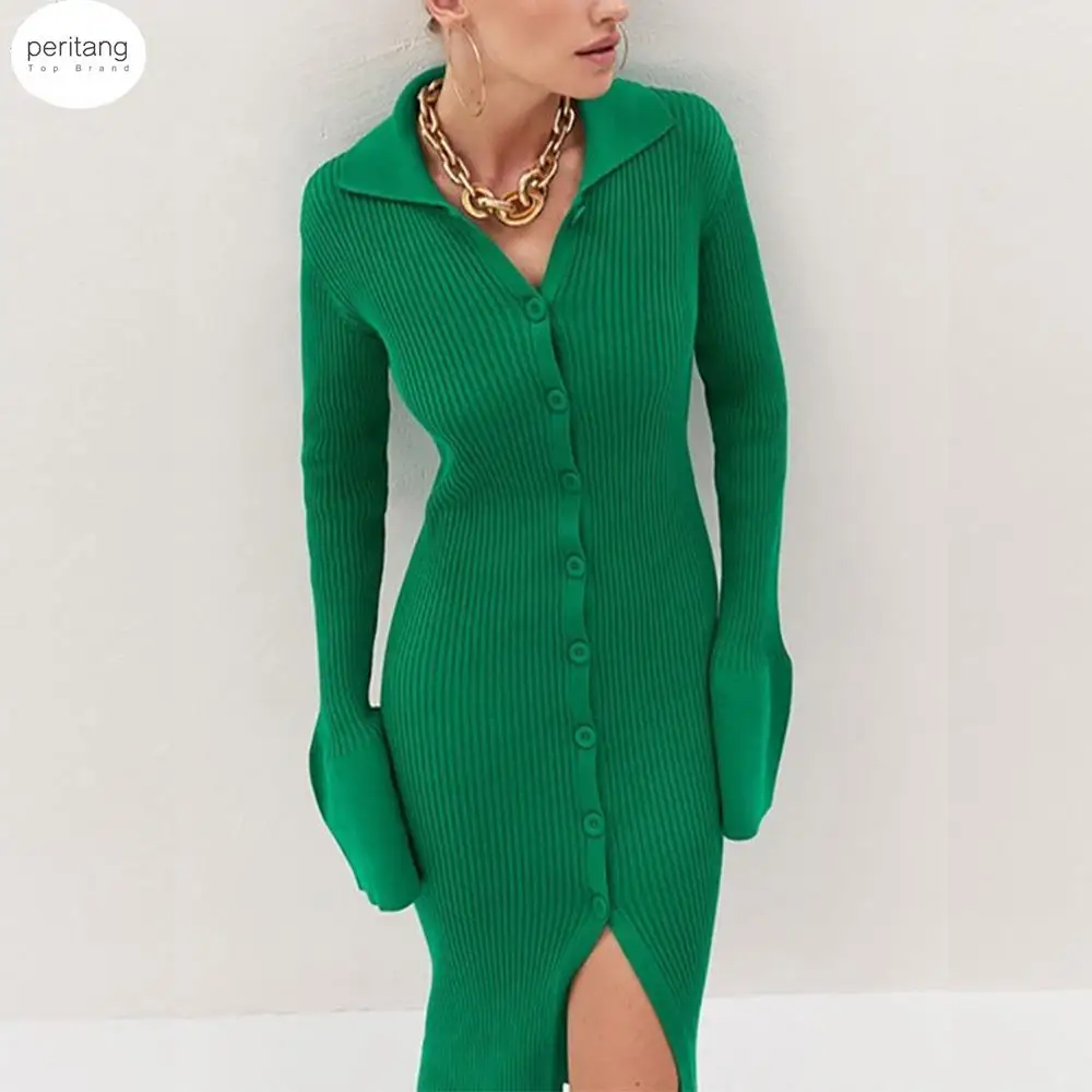 Women Spring Knit Long Sleeve Sweater Maxi Korea Lady Single Breasted Elegant Mid Split Slim Casual Robe Clothing Female Dress
Women Spring Knit Long Sleeve Sweater Maxi Korea Lady Single Breasted Elegant Mid Split Slim Casual Robe Clothing Female Dress