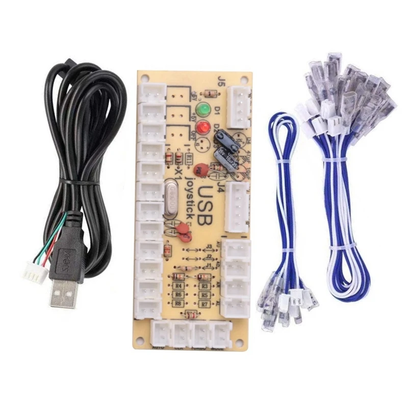 A29F-Zero Delay Arcade DIY Arcade USB Encoder To Joystick For PC/PS3/Raspberry Pi/Android With SANWA Joystick 4.8MM BUTTON