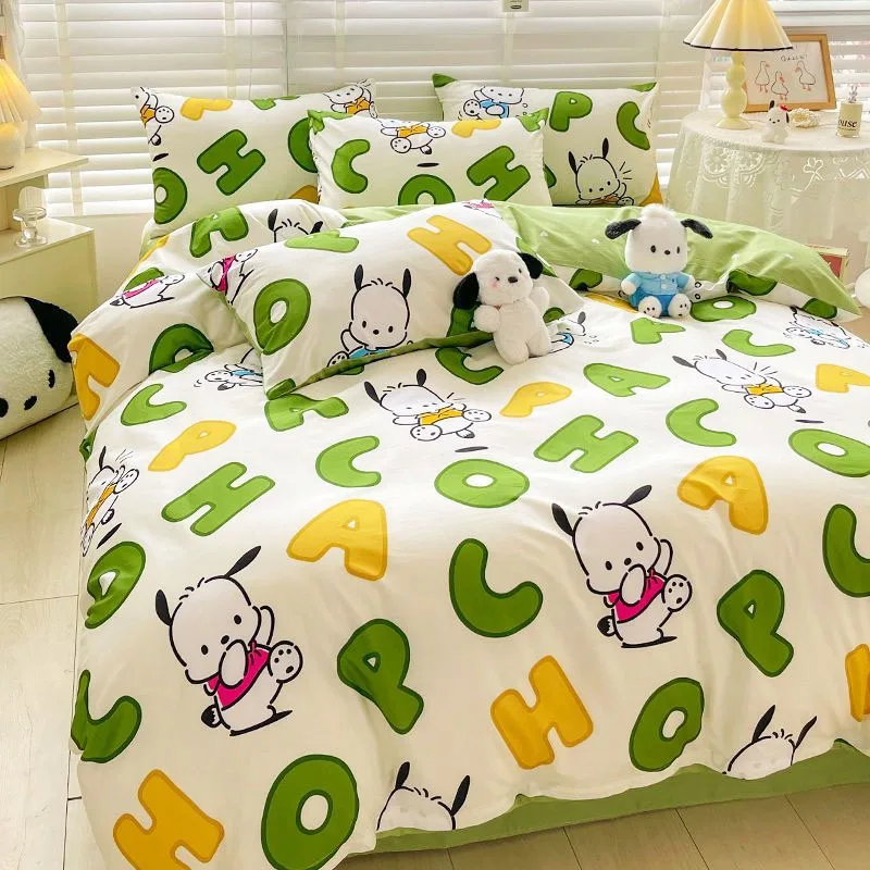 Kawaii Sanrioed Bedding Pochacco My Melody Cinnamoroll Sheet Fitted Sheet Quilt Cover Pillowcase Bedclothes Bed-Linen Kids Gift
Kawaii Sanrioed Bedding Pochacco My Melody Cinnamoroll Sheet Fitted Sheet Quilt Cover Pillowcase Bedclothes Bed-Linen Kids Gift