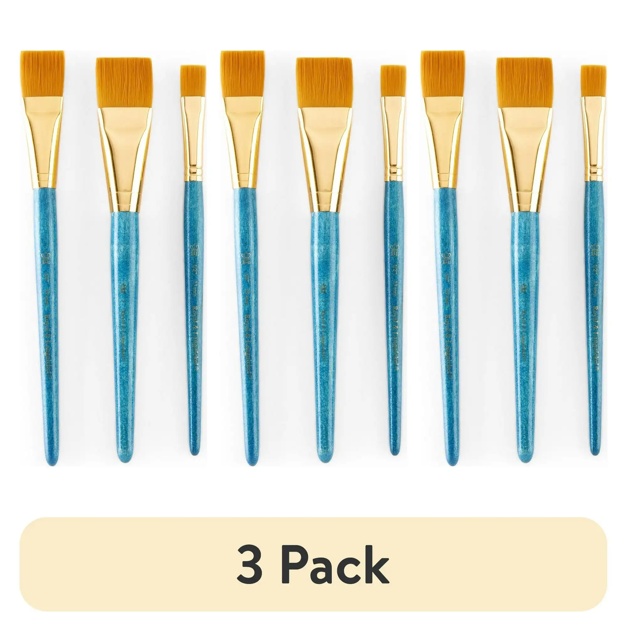 (3 упаковки) набор из 3 кистей Royal Brush Zip N' Close, Golden Taklon, глазурованная стирка
(3 упаковки) набор из 3 кистей Royal Brush Zip N' Close, Golden Taklon, глазурованная стирка
