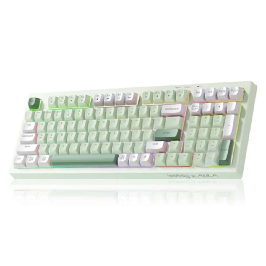 Aula Keyboard, Wireless Gaming Keyboard Bluetooth Computer Keyboards Creamy Color Cute Fun Quiet Keyboard with Number Pad Light
Aula Keyboard, Wireless Gaming Keyboard Bluetooth Computer Keyboards Creamy Color Cute Fun Quiet Keyboard with Number Pad Light