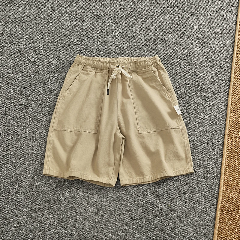 Retro Cotton Workwear orts Men's Dstring Elastic Waist Spor Waed Particle Pattern Summer Mid-Length Casual Pants
Retro Cotton Workwear orts Men's Dstring Elastic Waist Spor Waed Particle Pattern Summer Mid-Length Casual Pants