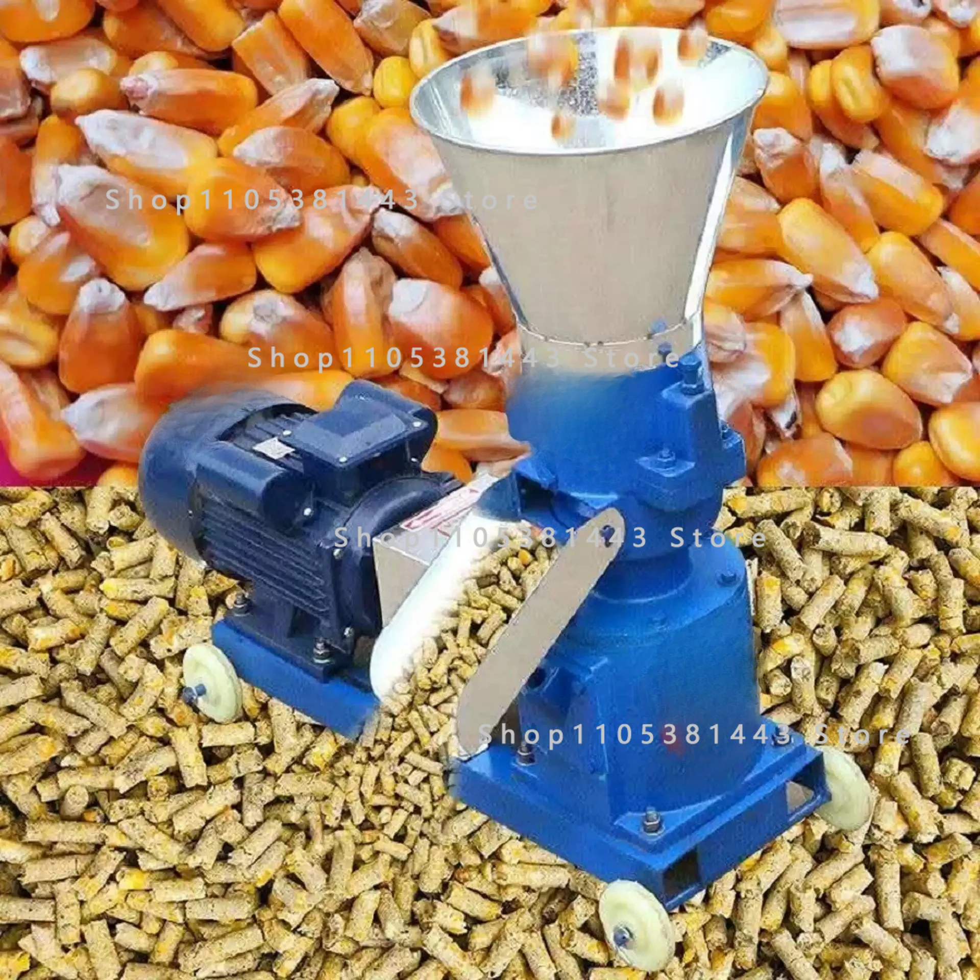 Electric Animal Feed Granulator for Grain Straw Fish Chicken Pig Poultry 150-200kg/h Feed Food Pellet Making Machine
Electric Animal Feed Granulator for Grain Straw Fish Chicken Pig Poultry 150-200kg/h Feed Food Pellet Making Machine