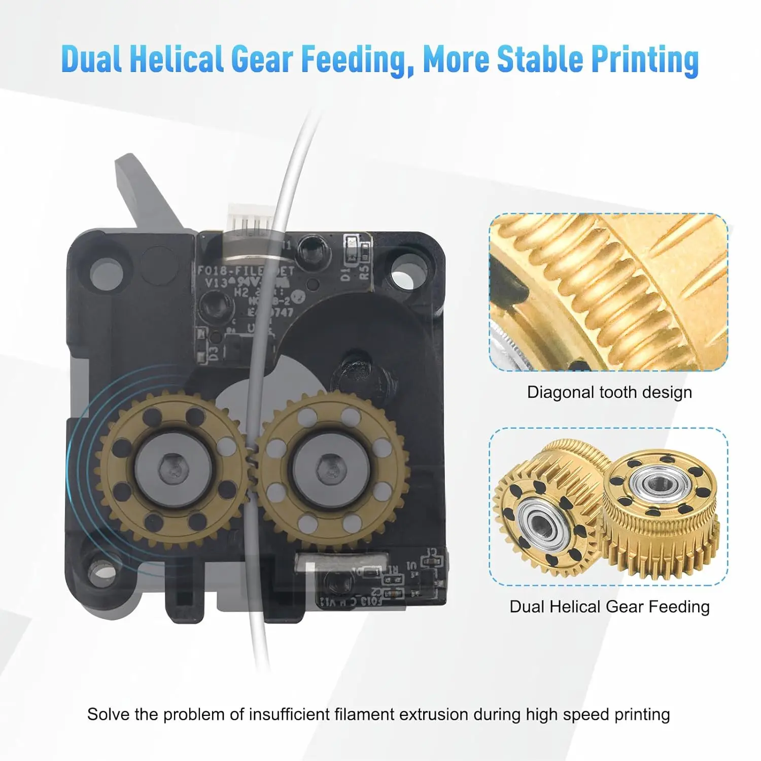 Creality 2pcs Upgrade K2 Plus Extruder Gear,Carbonized Steel with Nano Coating All Metal Extruder Gear Kit ForK2 Plus 3D Printer
Creality 2pcs Upgrade K2 Plus Extruder Gear,Carbonized Steel with Nano Coating All Metal Extruder Gear Kit ForK2 Plus 3D Printer