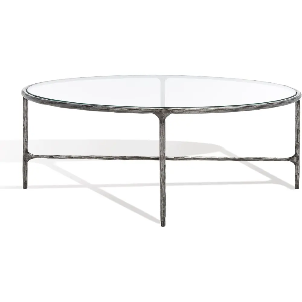 Silver Metal Oval Coffee Table, Fully Assembled
Silver Metal Oval Coffee Table, Fully Assembled