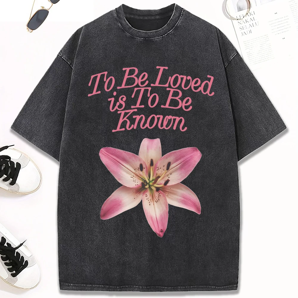 To Be Loved Is To Be Known Flower Printed Women Washed T Shirts Hip Hop Breathable T-Shirt Cotton Summer Clothes Oversize Top
To Be Loved Is To Be Known Flower Printed Women Washed T Shirts Hip Hop Breathable T-Shirt Cotton Summer Clothes Oversize Top